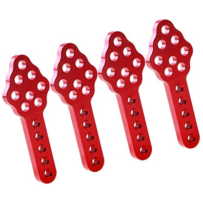 Aluminum Shock Mount Lift Kit Set for 1/10 Axial SCX10 SCX10 II 90046 D90 D110 RC Crawler Car Upgrades Replacement (Red) - color: Red