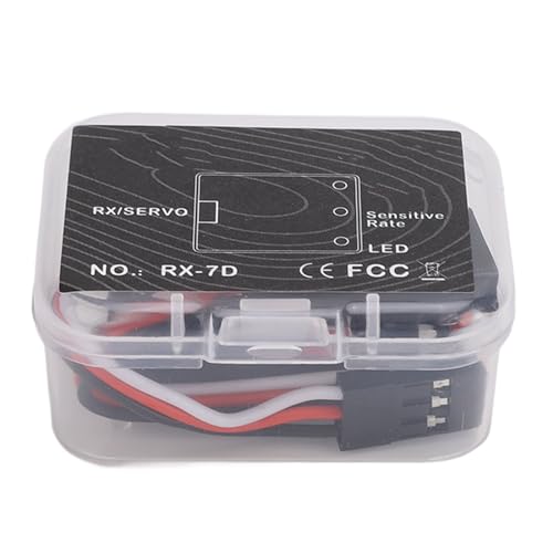 RC Gyro Stabilizer, Mini with Adjustable Sensitivity and Direction Switch Gyro Module for RC Car Boat Truck Off-Road Racing Hobbyists