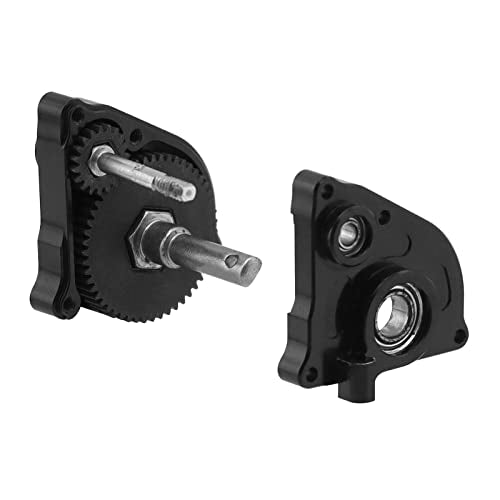RC Transmission Gear Set Metal Gearbox Gear with Shaft and Motor Gear for Axial SCX24 90081 AXI00001 AXI00002 AXI00005 AXI00006 1/24 RC Crawler Car Upgrade Parts