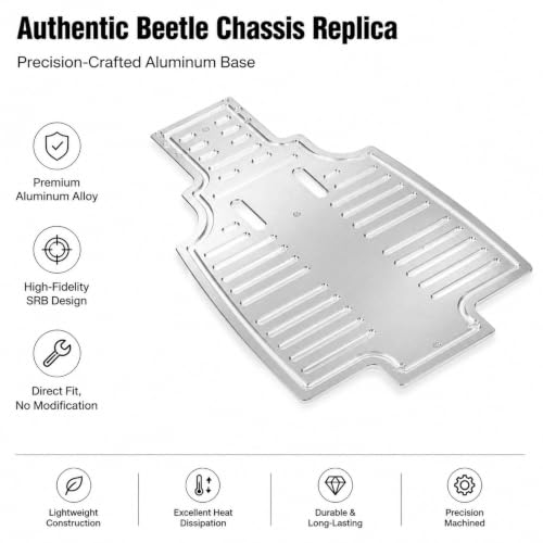 1/10 RC Car Chassis Plate, Aluminum Alloy Chassis Bottom Plate Frame for Sand Scorcher Car