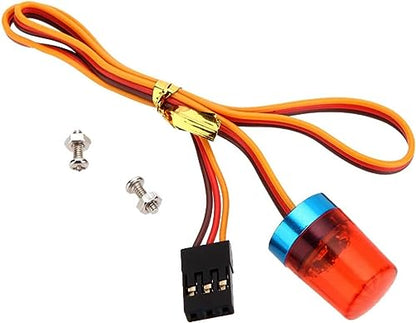 Ultra Bright LED Police Light Rotating Flash Alarming Strobe Lamp 5Modes for 1/8 1/10 1/14 RC Car Firefighting Ambulance Crawler Truck Lighting for CC01 D90 SCX10(9x15mm,Red) - color: 9x15mm,Red