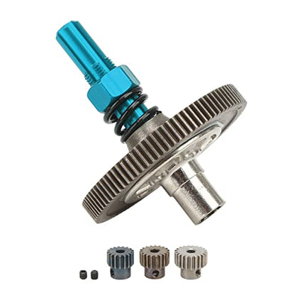 91T Slipper Gear Set for Arrma Senton 1/10 RC Cars - Metal Differential Upgrade Parts, Durable & Easy to Install, Compatible with Granite, Big Rock, Typhon (Blue) - color: Blue