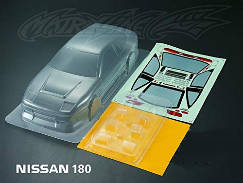 1/10 Scale RC Onroad Racing Drift Touring Car Transparent Clear Lexan Body Shell (NS 180SX) - style: NS 180SX