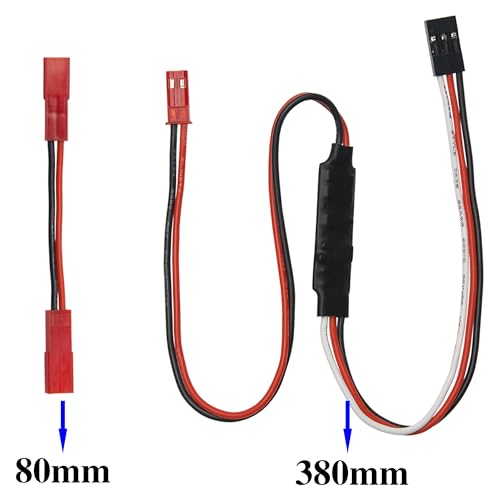 2Set Vgoohobby RC Winch Controller,RC Winch CH3 Control Cable Compatible with Traxxas TRX4 Axial SCX10 Tamiya 1/10 RC Crawler Car