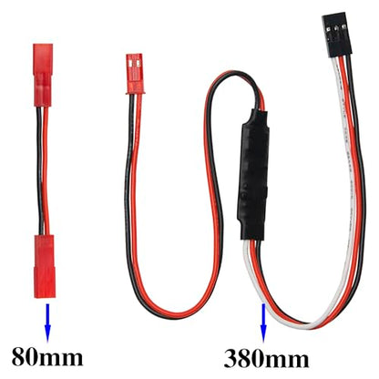 2Set Vgoohobby RC Winch Controller,RC Winch CH3 Control Cable Compatible with Traxxas TRX4 Axial SCX10 Tamiya 1/10 RC Crawler Car