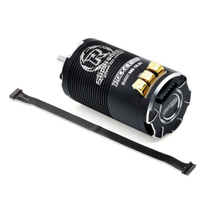 1-3S Supersonic 390 Sensored Brushless Motor 8.5T/10.5T/13.5T/17.5T TS80 Pro 80A ESC for 1/12 1/14 Scale Off-Road Buggy Truck Crawler RC Car (Black 8.5T) - color: Black 8.5T