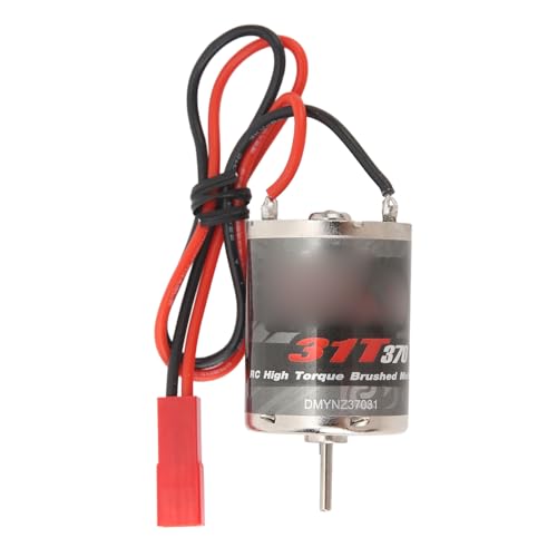 JTLB 370 Engine Motor, 31T High Low Noise, Efficient Heat with Stainless Steel Housing for Remote Control Boat, Replacement for SCX24, T3-01