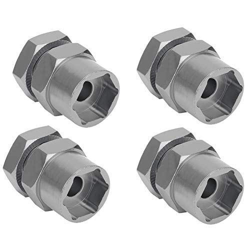 VGEBY RC Hex Adapter, 12mm to 17mm Wheel Hex Hub Extension Hex Drive Adapter RC Car Conversion Adapter Accessories Fit for 1/10 RC Crawler 15mm(Color) Car Model Accessories