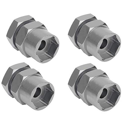 VGEBY RC Hex Adapter, 12mm to 17mm Wheel Hex Hub Extension Hex Drive Adapter RC Car Conversion Adapter Accessories Fit for 1/10 RC Crawler 15mm(Color) Car Model Accessories