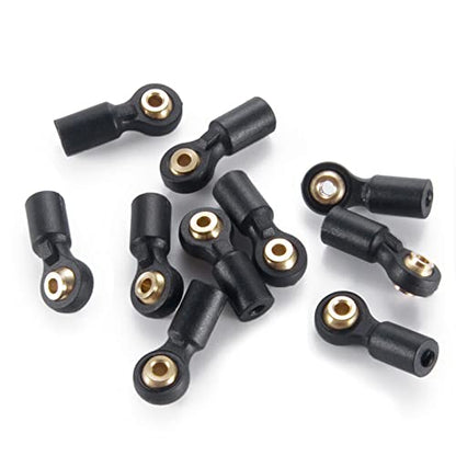 MORLORDY 10Pcs RC Plastic Tied Rod Ends Link Ball Joint Head Kit for 1/24 RC Crawler Car SCX24 Upgrades Accessories, A - style: A