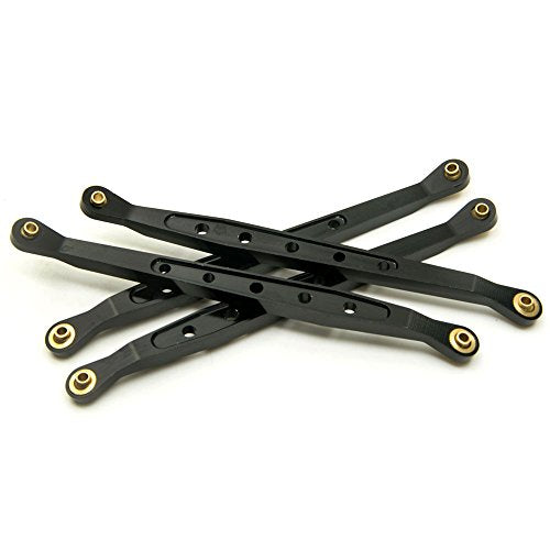8Pcs Lower & Upper Suspension Link Linkage Set for 1/10 Axial Wraith 90018 | Aluminum Alloy,Length (center distance between two holes):123mm,3mm Ball End Hole