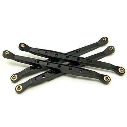 8Pcs Lower & Upper Suspension Link Linkage Set for 1/10 Axial Wraith 90018 | Aluminum Alloy,Length (center distance between two holes):123mm,3mm Ball End Hole