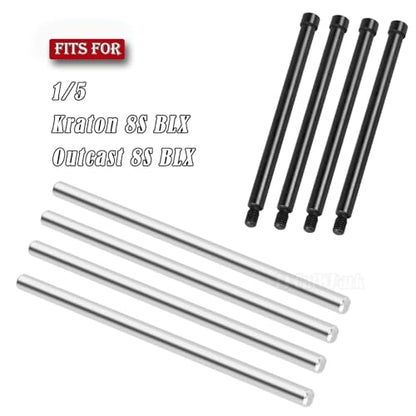 Screw Pins Hinge Pin Upgrades Part for 1/5 Kraton 8S BLX Outcast 8S BLX,#45 Steel Suspension Arms Hinge Pins Screw Pins,Black - color: Black（Upgrades Part）