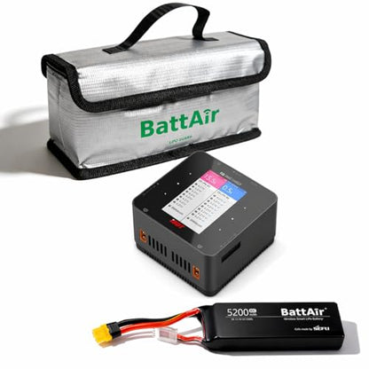 ISDT P30 Bundle: P30 DC 1000W 30A Dual Channel Lipo Battery Charger & 3S 5200mAh 50C XT60 Smart Battery