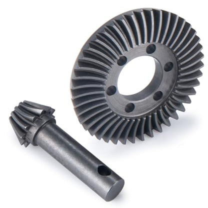 Diff Ring&Pinion Gear 43/12T 1.0M for Axial SCX6 JLU JeepTrail | Honcho AXI05000 AXI05001 1/6 RC Crawler Upgrade Parts Steel Front or Rear Spiral Cut Differential Gears - size: 43T/12/1.0 Mod