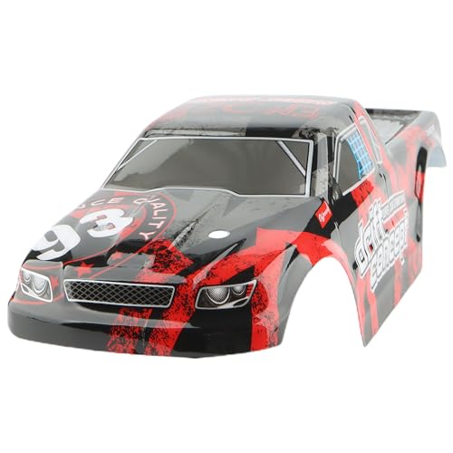 9300E RC Car Red Shell Body Cover PX9300-23 Accessories Spare Parts for 9300 9300E 1:18 RC Monster Trucks Vehicle - color: Red-black