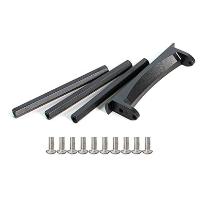 LCG Chassis Kit, 3-in-1 Body Connecting Rods, Side Steps, Gearbox Bottom Plates for 1/10 RC Rock Crawler Axial SCX10 I II Upgrade Parts - color: 3-in-1 Accessories Set