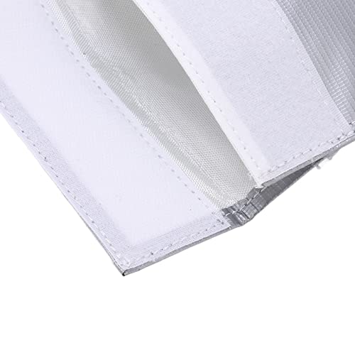 Alomejor RC Lipo Battery Bag Fire Storage for Charging Compatible with Various Aircraft Batteries 18x23cm (Silver) - size: Silver