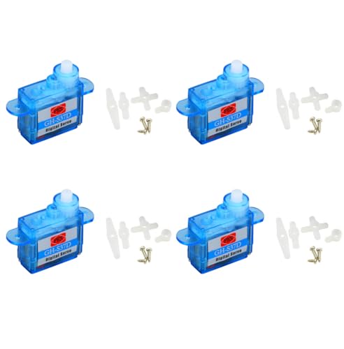 4Pcs Mini Super Light 3.7g GH-S37D Digital Servo 3.6V-4.8V for Control Aircraft Flight Direction RC Airplane Car Boat