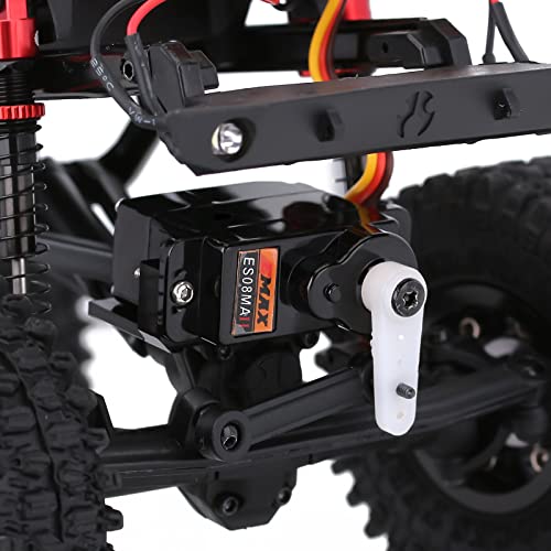 INJORA 2PCS 12g Analog Emax ES08MAII Servo for AX24 1/24 RC Axial SCX24 - size: 2PCS