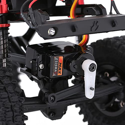 INJORA 2PCS 12g Analog Emax ES08MAII Servo for AX24 1/24 RC Axial SCX24 - size: 2PCS