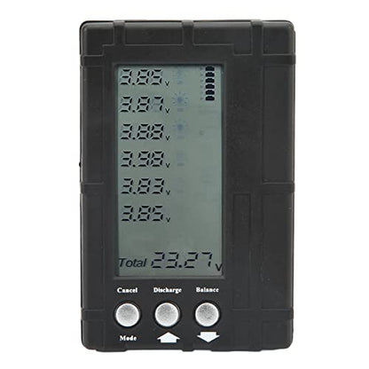 LiebeWH Battery Balancer Battery Voltage Meter Capacity Checker with LCD Display 3 Control Keys Overheat Prevention for LiPo Model Airplane
