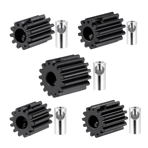 5Pack 32P 5mm Pinion Gear Sets for HPI Kyosho Losi Tra-xxas Tamiya | 1/5 1/6 1/8 1/10 1/14 1/16 1/18 RC Car Monster Truck Buggy Steel 11T 12T 13T 14T 15T Gears