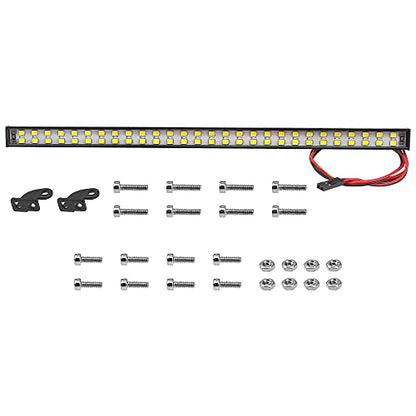ShareGoo 9.05" 56LED Roof Light Bar Lightbar Super Bright Lamp Compatible with Axial SCX6 Trail Honcho 4WD RTR JLU Wrangler 1/6 RC Crawler Car