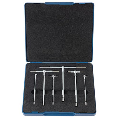 Beslands 6 Pc Telescoping Gage Set, T-Bore Hole Gauges, High Precision Telescopic Bore Gauge with a Portable Case(Range 5/16" - 6") - size: T-Gauges 5/16" to 6" with case