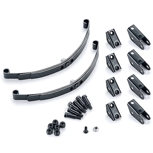 RC Car Steel Rear Leaf Springs Set HighLift Chassis for 1/14 Tamiya RC Tractor Truck Upgrade - color: Rear