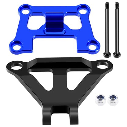 Aluminum Front Bulkhead Mount Strengthenfor Tra-xxas 1/16 Mini Maxx | 4WD RTR Brushless Monster Truck Upgrades Blue Front Bumper Support Mount - color: Blue