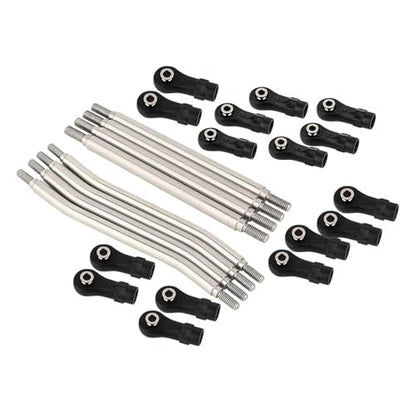 Compatible with Axial for Capra 1.9 for UTB AXI03004 RC Car Crawler Parts 8pcs Suspension Steering Linkage Link Rod Set with Ball End Linkage