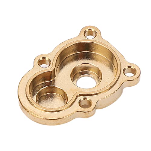 Alomejor 4Pcs RC Brass Steering Knuckle Cover Portal Cover RC Axle Gear Cover for FMS 124 FCX24 RC Crawler (Gold)