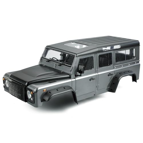 1/10 RC Car Hard Body Shell Kit-313mm Wheelbase D110 Land Rover Defender Body for Axial SCX10 90046 TRX4 CC01 Capra RC Crawler Car (313mm Grey) - color: 313mm Grey