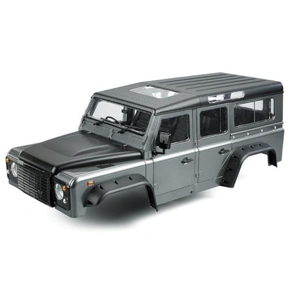 1/10 RC Car Hard Body Shell Kit-313mm Wheelbase D110 Land Rover Defender Body for Axial SCX10 90046 TRX4 CC01 Capra RC Crawler Car (313mm Grey) - color: 313mm Grey