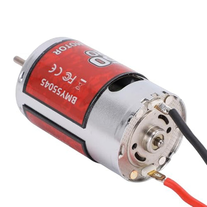 550 45T Brushed Motor RC Crawler Motor, Efficient Design for Stable Power, Compatible with Arrma HSP Redcat, Easy Installation, Stainless Steel & Copper, High Reliability, Long
