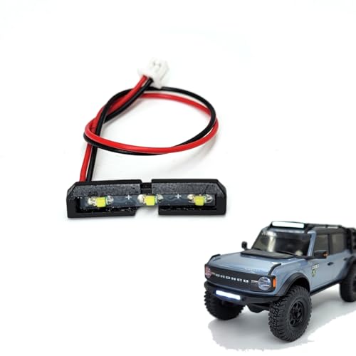 RC Car LED Roof Light Bar for Axial SCX30 1/30 Ford Bronco (Bronco Bumper Light) - color: Bronco Bumper Light