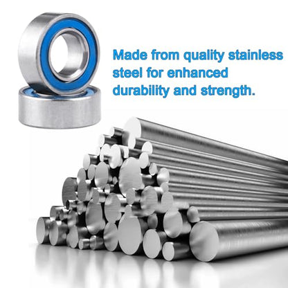 20PCS Bearing Kit Steel Sealed for Axial SCX24 Deadbolt Bronco JLU Gladiator C10 Wrangle 1/24 RC Crawler Upgrade Parts