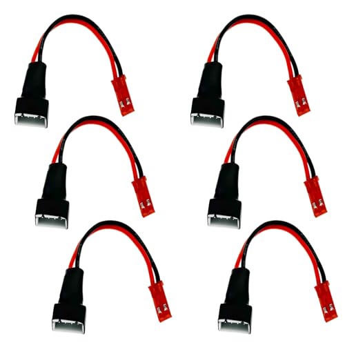 6Pcs 20AWG 3S Lipo Balance Connector JST Male to JST-XH Balance Male Plug Adapter for RC Car Boat 3S LiPo Battery(10CM)