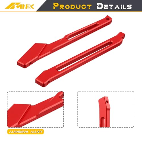 Chassis Brace Set Front Rear Brace for Arrma 1/7 Fireteam Mojave Talion 6S EXB RTR Upgrades Part Red - color: Red