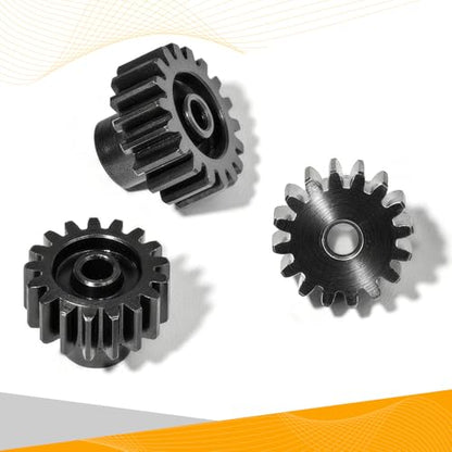 3PCS 32P Pinion Gear #45 Hardened Steel 3.175mm - 16T 17T 18T 0.8M Motor Pinion Gear Set for 1/10 RC Car, Compatible with Traxxas Arrma Tamiya Losi Brushless Brushed Motor Upgrade Parts - size: 16 17 18T