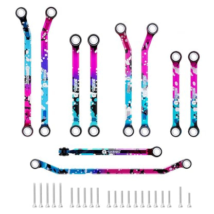 Splash Anodizing Aluminum High Clearance Chassis Links Set for Redcat Ascent-32 1/32 RC Crawler Car Upgrades - style: Aluminum
