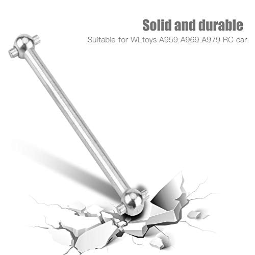 SUNGOOYUE RC Car Drive Shafts, Metal Replacement Dog Bone Axles for A959 A969 A979 | 5cm Zinc Alloy RC Accessories (2-Pack) for Off-Road Racing
