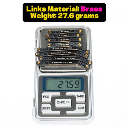 High Clearance 4 Links Set for AX24, Brass Links Set, Upgrade Parts for AX24 XC-1, Axial 1/24 RC Crawler Car Upgrade Accessories, 8Pcs, Black Coating