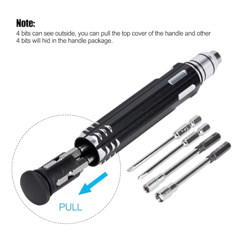 10pcs RC Model Repair Tools Kit with 1.5/2.0/2.5/3.0/4.0/5.5mm Hex Screwdrivers Wrench Phillips & Slotted Screwdriver, Metal Tray for RC Cars Helicopter Drone Boat (10pcs Kit) - color: 10pcs Kit