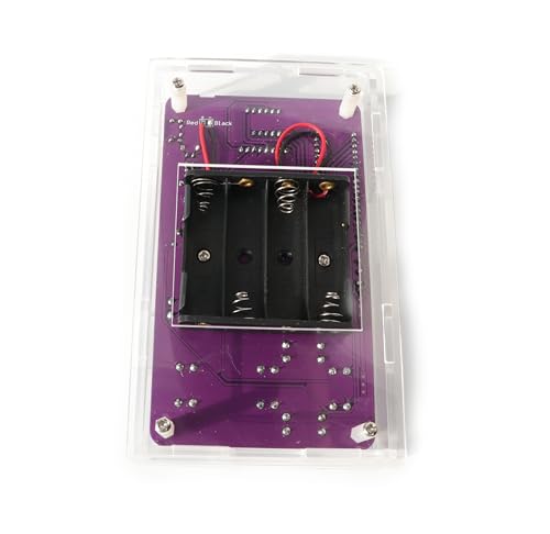Soldering Practice Kit，DIY Electronics Projects for Starter，DIY Practical Electronic Project Learning Circuit Solder Board， STEM Practice Science Project - color: Blue Button (Purple Pcb)