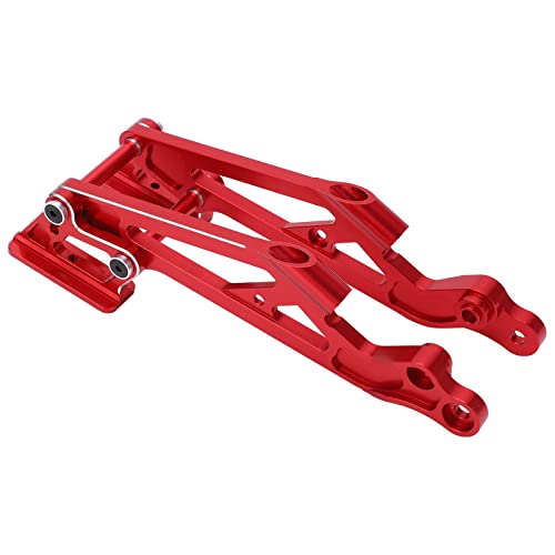 RC Wing Mount Set, RC Car Wing Mount Set Adjustable Metal Rear Wing Mount Set for Arrma 1/8 Remote Control Car Upgrade Accessories(red)