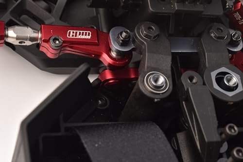 Aluminum 7075 Alloy Front Hinge Pin Brace Set for Tekno 1/10 MT410 2.0 4X4 Pro Monster Truck-TKR9501 / SCT410 2.0 4X4 Short Course Truck Kit-TKR9500 Upgrades - Black