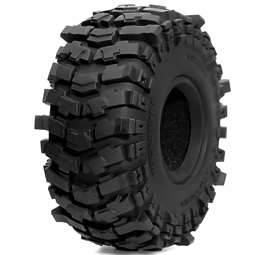 2.2 RC Crawler Tires OD 5.3'' fit 2.2 Beadlock Wheels 1/10 All Terrain Super Grip Soft Tyres For 1:10 1:8 Mud Crawler Turck Car Traxxas TRX4 Axial SCX10 RC4WD RBX10 MJX H8H MK07 4PCS