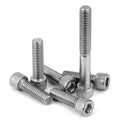 M8-1.25 x 35mm Socket Head Cap Screws Bolts, Allen Socket Drive, Stainless Steel 18-8 (304), Full Thread, Bright Finish, Machine Thread, 20 PCS - size: M8 x 35mm